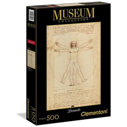 Slika CLEMENTONI PUZZLE 500 MUSEUM UOMO VITRUVIANO LEONARDO 35001