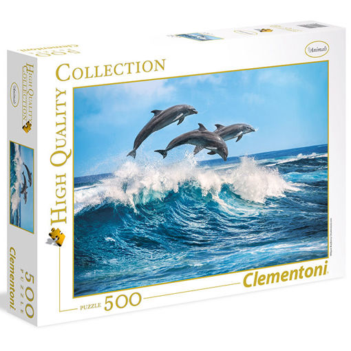 Slika CLEMENTONI PUZZLE 500 DOLPHINS 35055