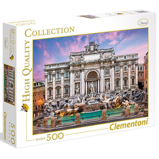 Slika CLEMENTONI PUZZLE 500 HQC TREVI FOUNTAIN 35047