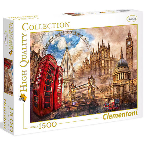 Slika CLEMENTONI PUZZLE 1500 HQC VINTAGE LONDON 31807