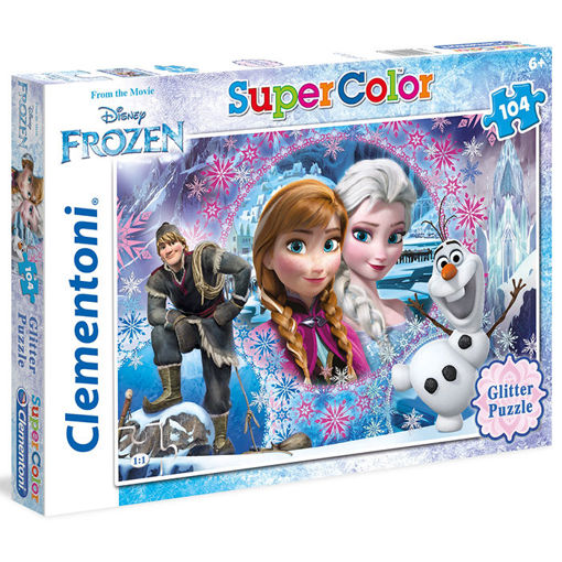 Slika CLEMENTONI PUZZLE 104 GLITTER FROZEN 27248