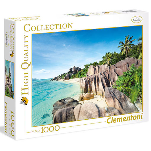 Slika CLEMENTONI PUZZLE 1000 HQC PARADISE BEACH 39413