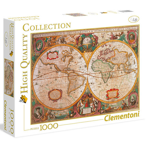 Slika CLEMENTONI PUZZLE 1000 HQC MAPPA ANTICA 31229