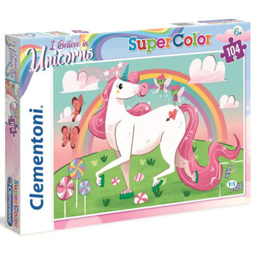 Slika CLEMENTONI PUZZLE 104 BRILLIANT UNICORNO 27109