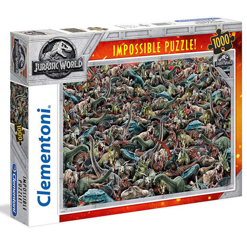 Slika CLEMENTONI PUZZLE 1000 IMPOSSIBLE JURASSIC WORLD 39470