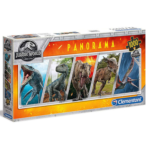 Slika CLEMENTONI PUZZLE 1000 PANORAMA JURASSIC WORLD 39471