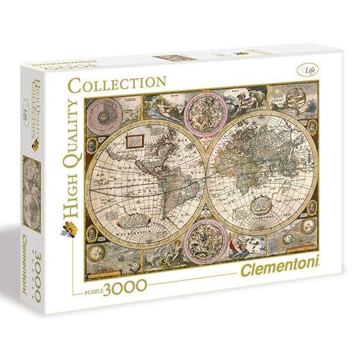 Slika CLEMENTONI PUZZLE 3000 HQC OLD MAP 33531