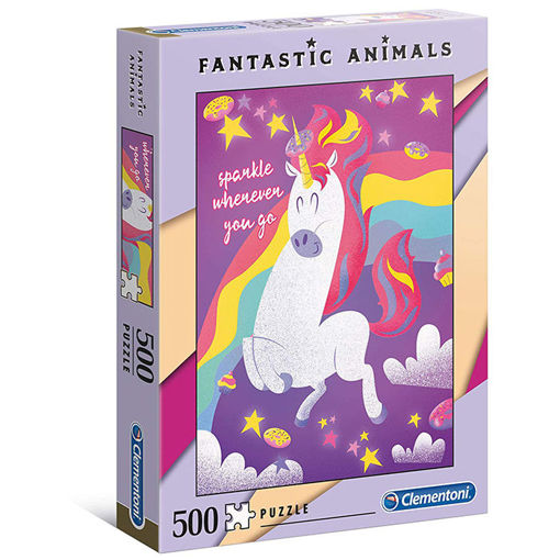 Slika CLEMENTONI PUZZLE 500 FANTASTIC ANIMALS 1 35066