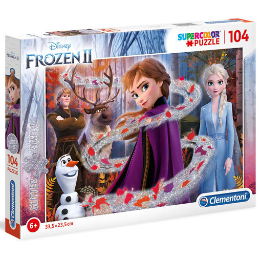 Slika CLEMENTONI PUZZLE 104 GLITTER 1 FROZEN 2 20162