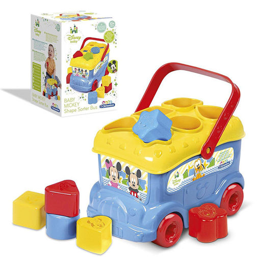 Slika CLEMENTONI KOCKE BABY MICKEY SHAPE SORTER BUS 14395