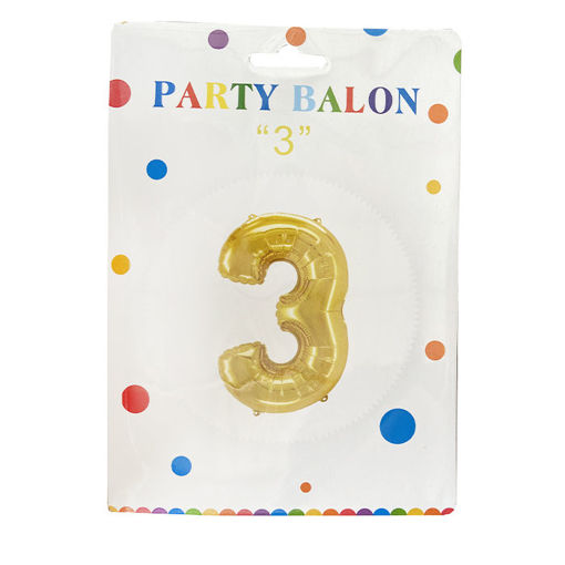 Slika PARTY BALON BROJ 3 FOLIJA 634011-3