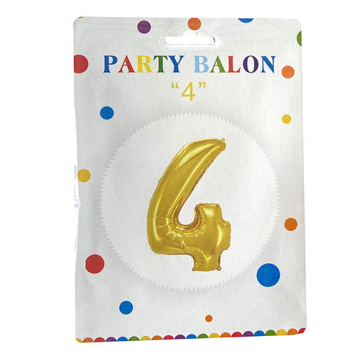 Slika PARTY BALON BROJ 4 FOLIJA 634011-4