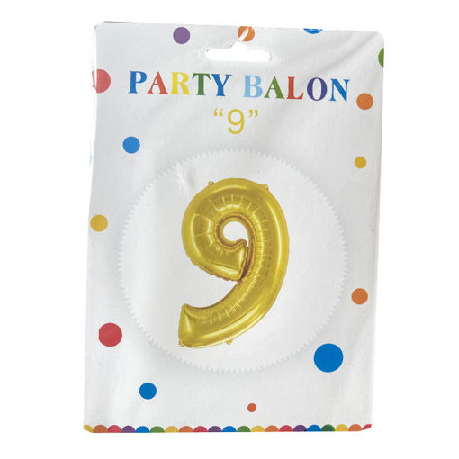 Slika PARTY BALON BROJ 9 FOLIJA 634011-9