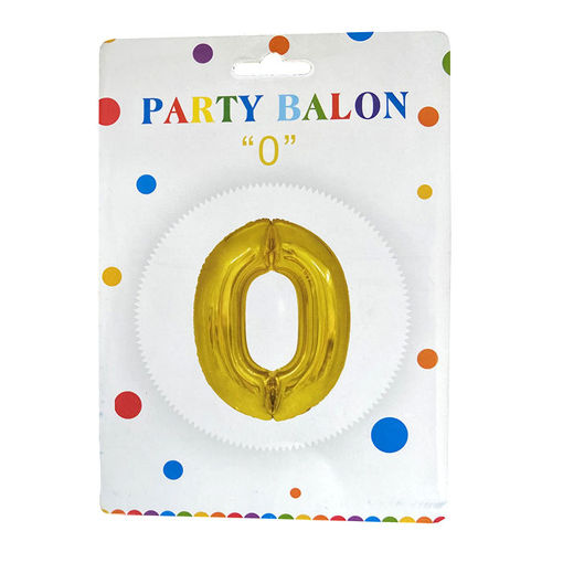 Slika PARTY BALON BROJ 0 FOLIJA 634011-0