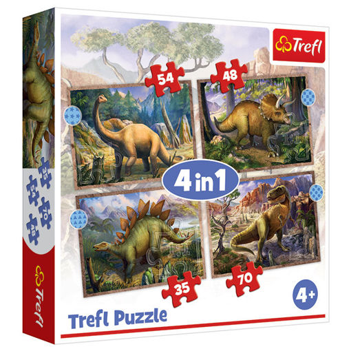 Slika PUZZLE 4 U 1 DINOSAUR 34383