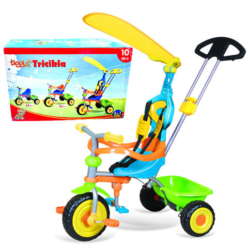 Slika TRICIKLA TIGGI   žuto/plava bebi