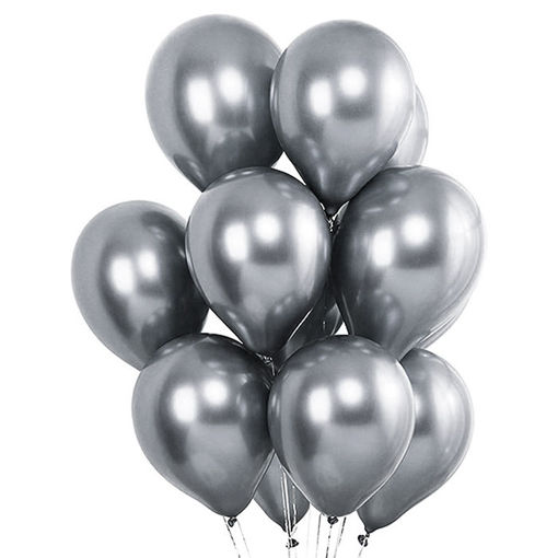 Slika PARTY BALON ZA PUHANJE 294-SILVER METALIC 6/1