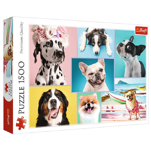 Slika TREFL PUZZLE 1500 CUTE DOGS 26186