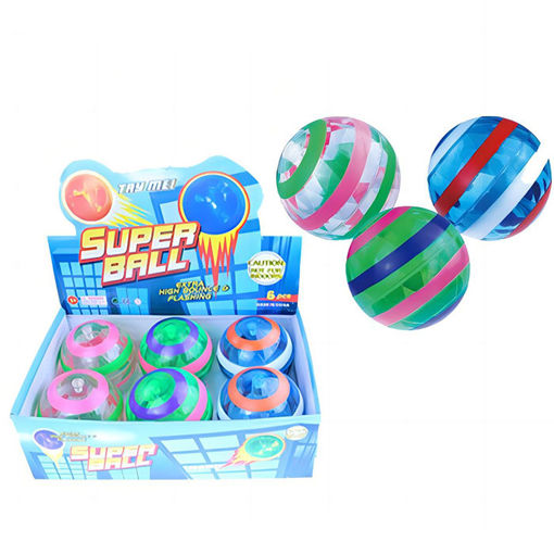 Slika LOPTICA SKOČICA 8,5cm DISCO HBA-61 6kom/displej