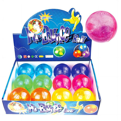 Slika LOPTICA SKOČICA GLITTER HBA00034 12kom/displej
