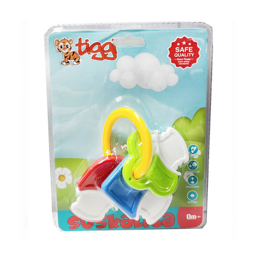 Slika BABY ŠUŠKALICA GUMENA TIGGI KLJUČEVI GQS180474/SL84801-18