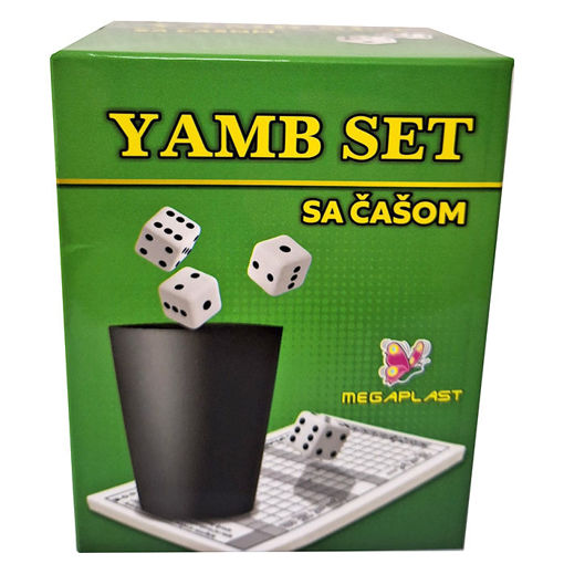 Slika DRUŠTVENA IGRA JAMB SET SA ČAŠOM